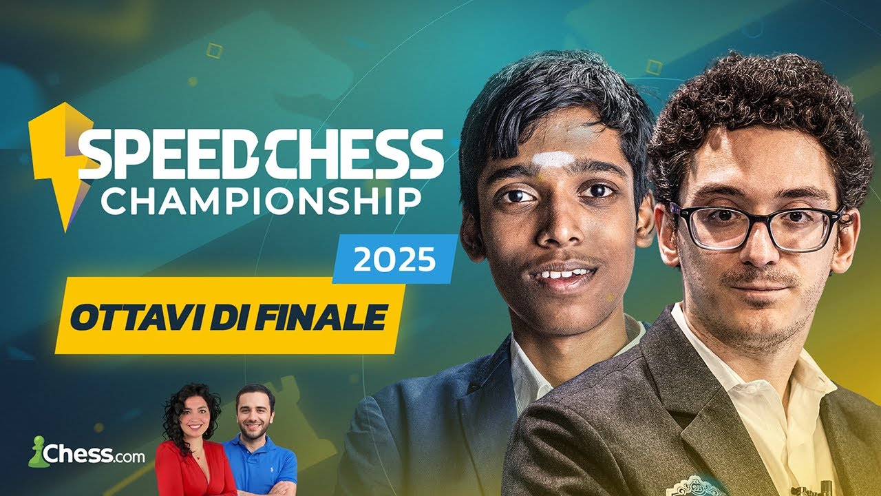 CARUANA vs PRAGGNANANDHAA | Speed Chess Championship 2025 - Ottavi di Finale | !info