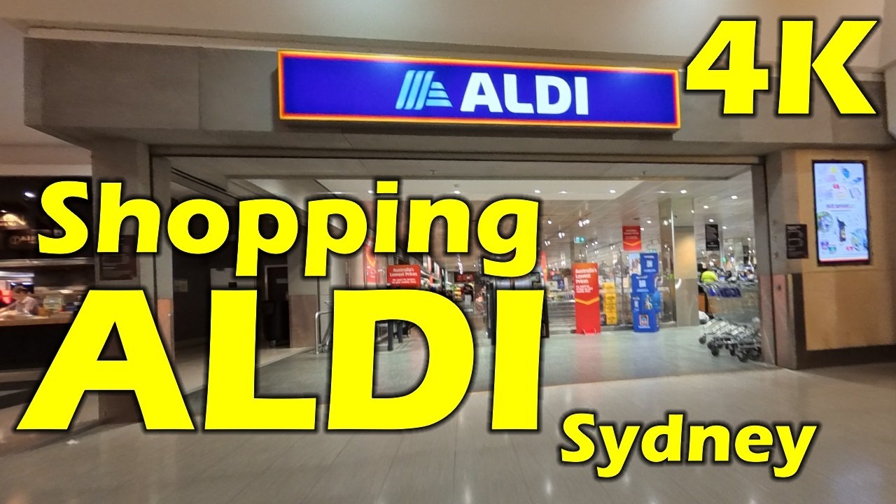 Shopping Aldi, Sydney, Australia - 4K