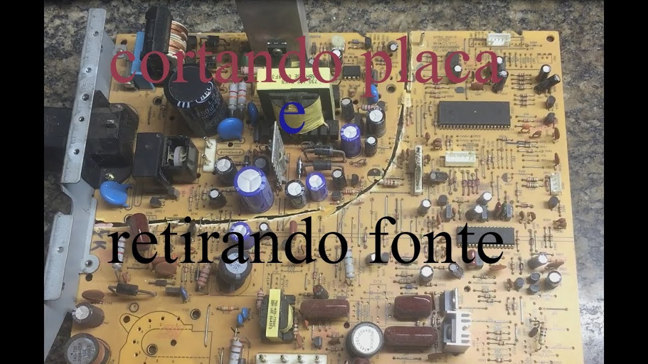 Como retirar fonte de alimentação de placas usadas