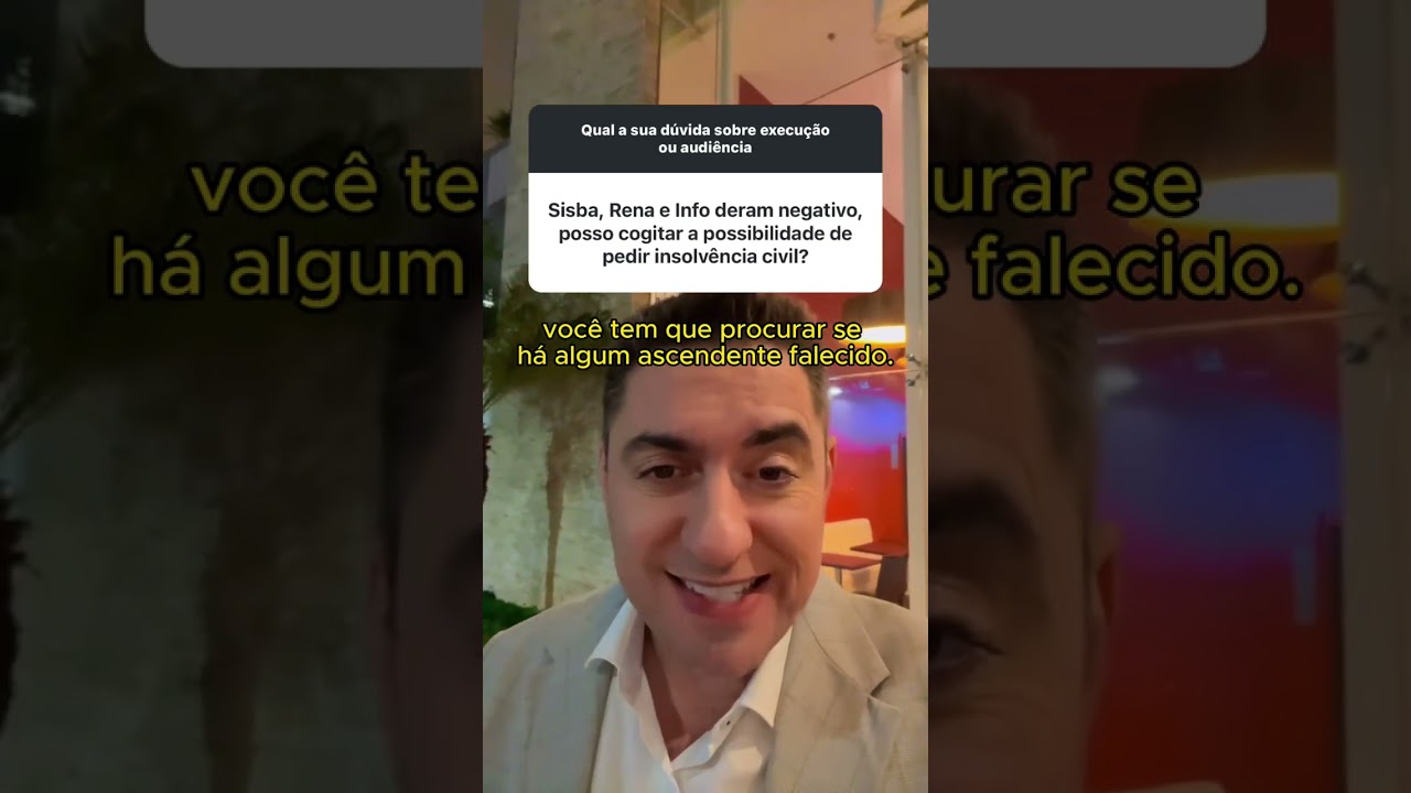 SISBAJUD, RENAJUD e INFOJUD darem negativo, &eacute; poss&iacute;vel pedir a insolv&ecirc;ncia civil?