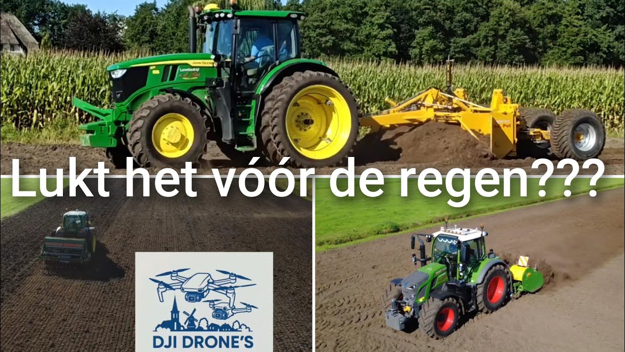 Lukt het om vóór de regen nog méér land opnieuw in te zaaien??? | Boer Gerrit vlogt 