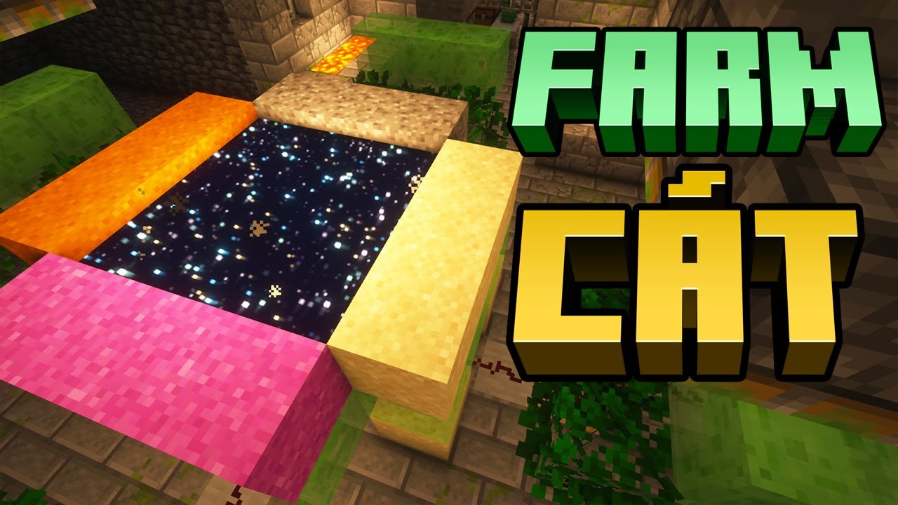 C&aacute;ch L&agrave;m M&aacute;y Farm C&aacute;t, Sỏi, Bột B&ecirc; T&ocirc;ng Trong Minecraft