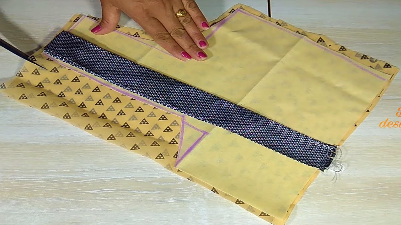 Golden saree blouse design | beautiful Golden saree back neck blouse design