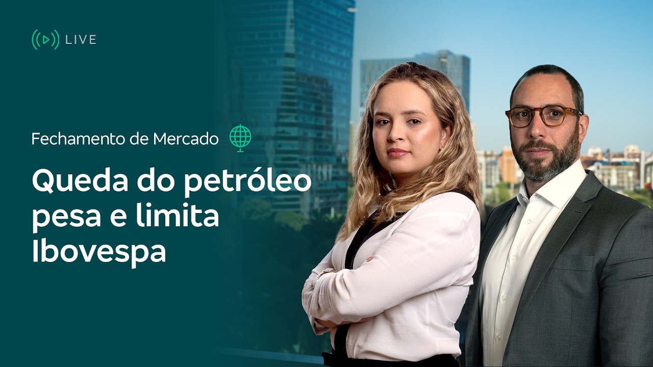 Fechamento de Mercado - Queda do petr&oacute;leo pesa e limita Ibovespa - 15/06