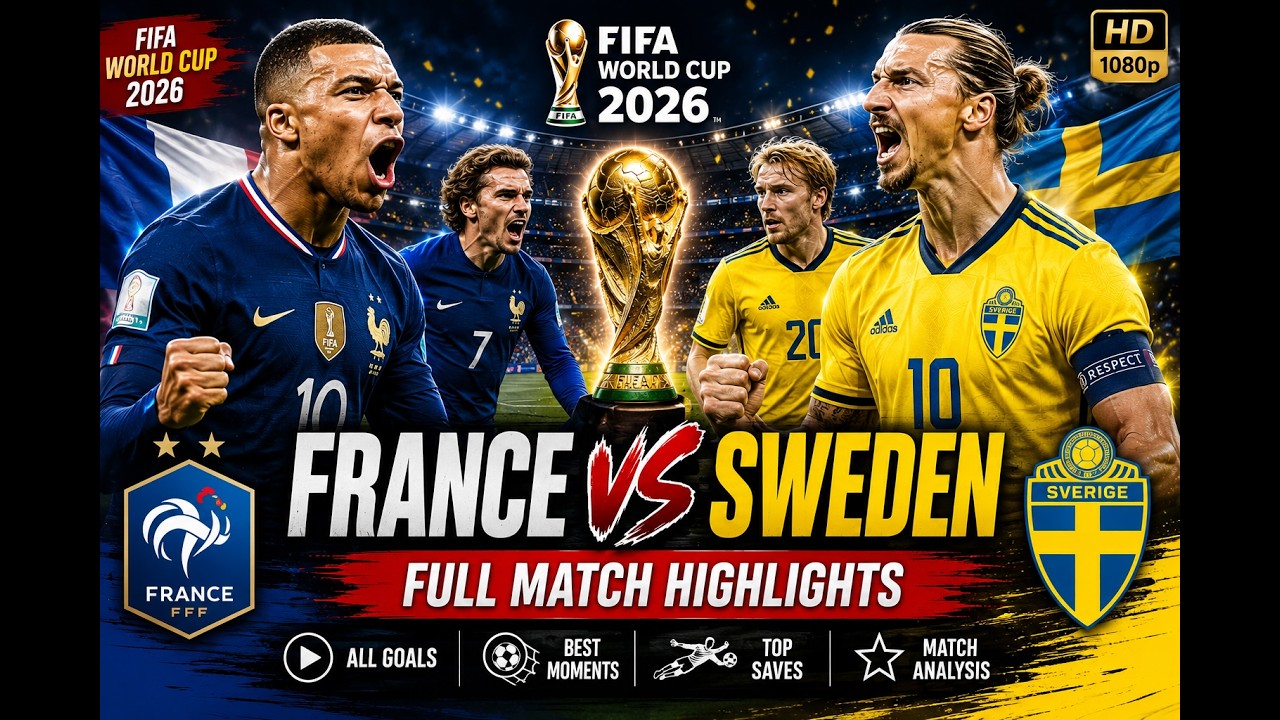 France vs Sweden | France vs Sweden full match highlights | FIFA World Cup 2026