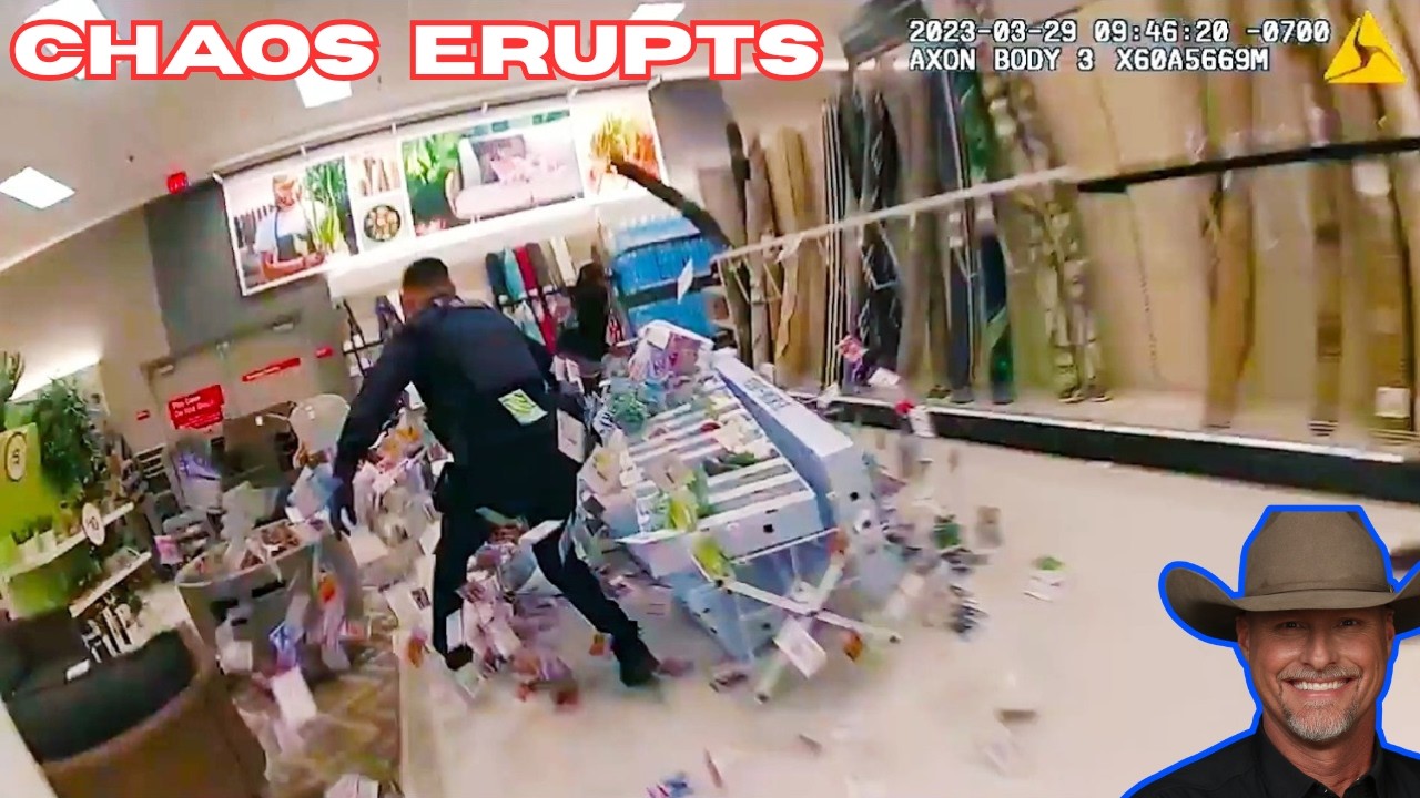Shoplifter Destroys Target While Fleeing Police