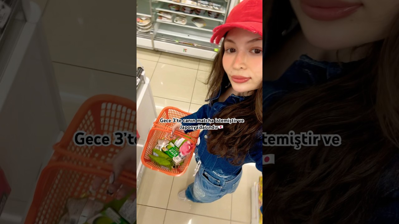 Gece 3&rsquo;te canın matcha &ccedil;ekmiştir ve Japonya&rsquo;dasındır&hellip;👀🍵 #meryemcan #japan