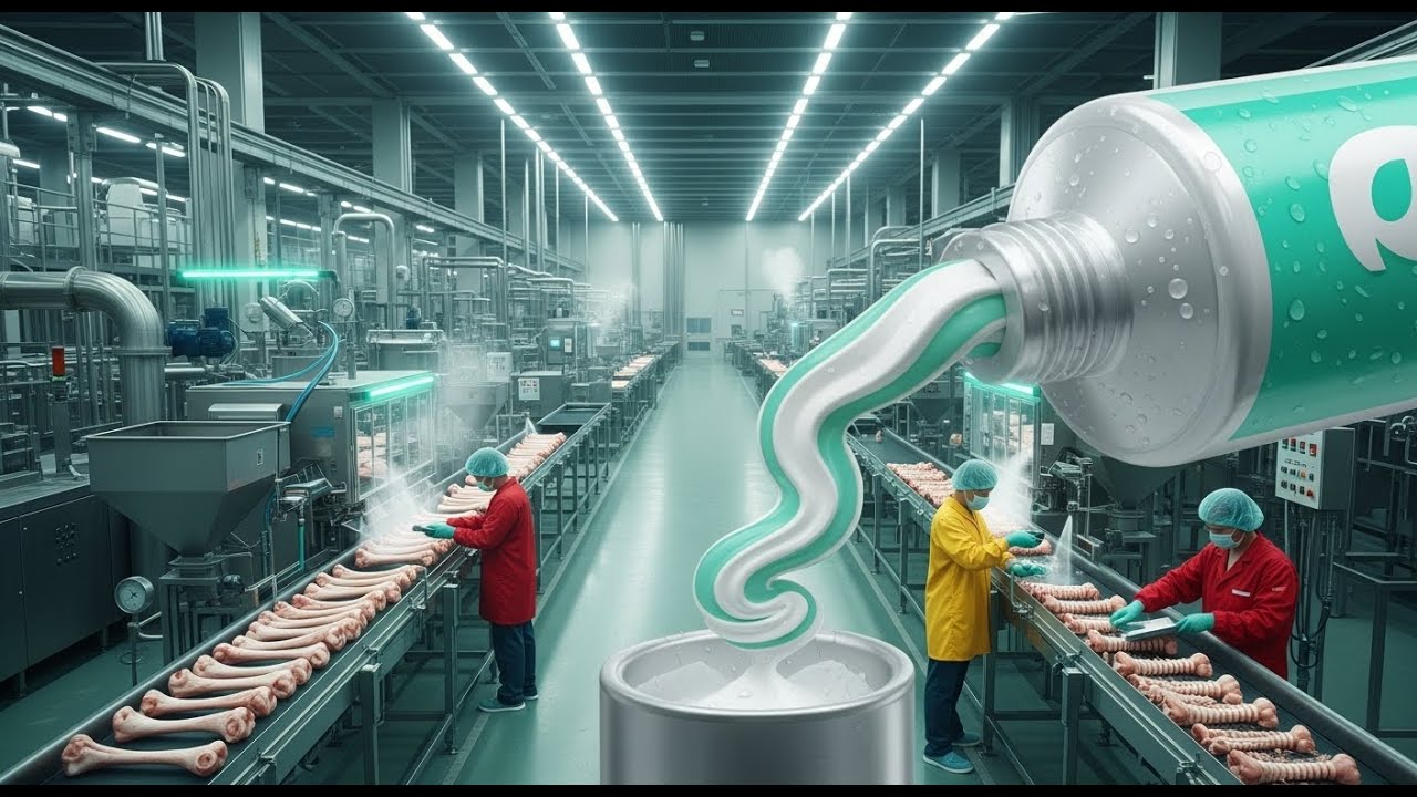 Inside the Largest Toothpaste Factory - You' never seen — From Animal Bones to Mint Toothpaste