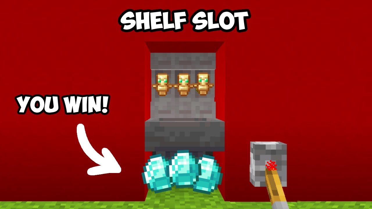 Minecraft: Shelf Slot Machine 🎰 Nº2 - java & bedrock