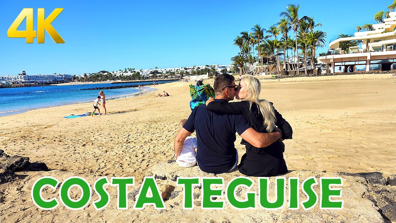 Costa Teguise Lanzarote 4K Beach & Town