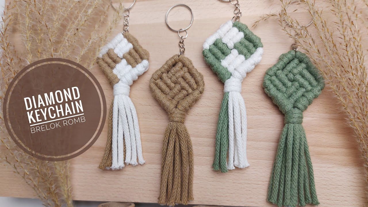 DIAMOND KEYCHAIN | Brelok romb | Macrame
