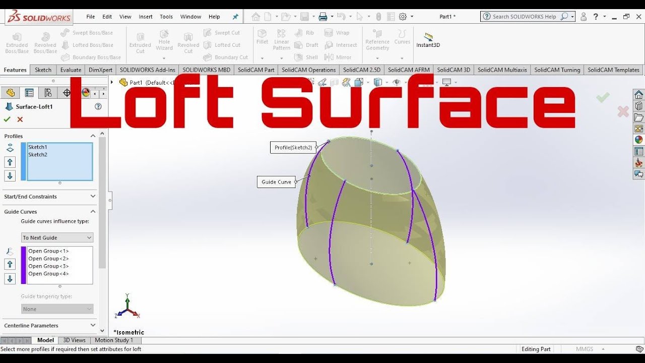 Surface Loft(tutorial)-solidwork