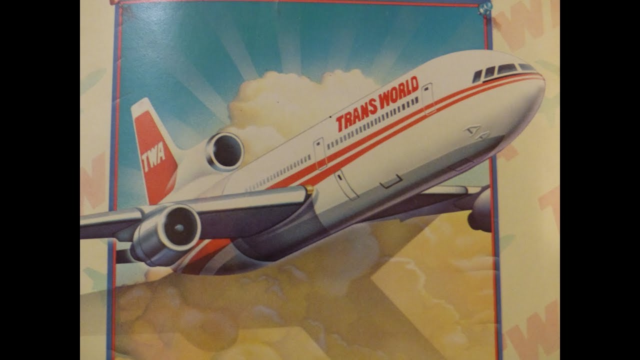TWA, L-1011 takeoff (exterior & interior) & flight PHX to STL 1991