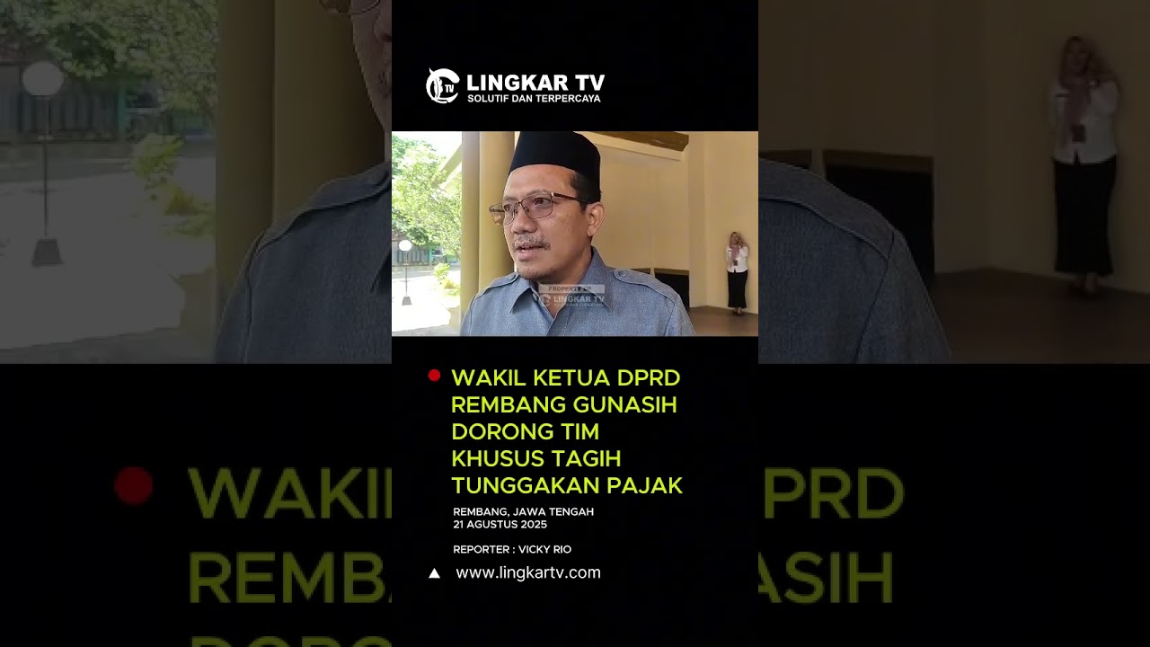 Wakil Ketua DPRD Rembang Gunasih Dorong Tim Khusus Tagih Tunggakan Pajak