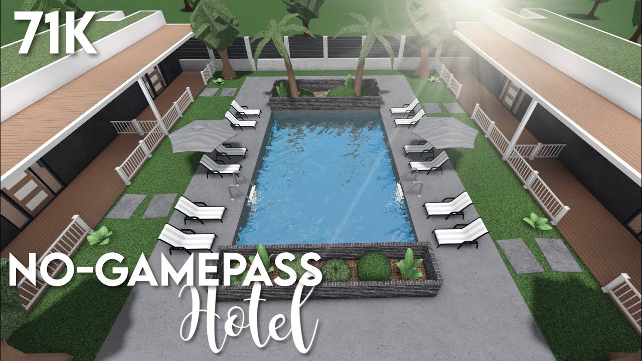 Отель 71k No-Gamepass | Bloxburg ROBLOX speedbuild