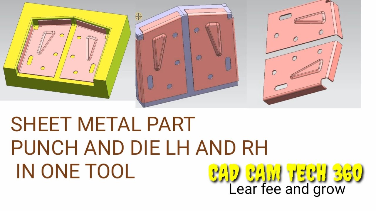 Press tool design || LH and RH in one tool || NX CAD forming tool design