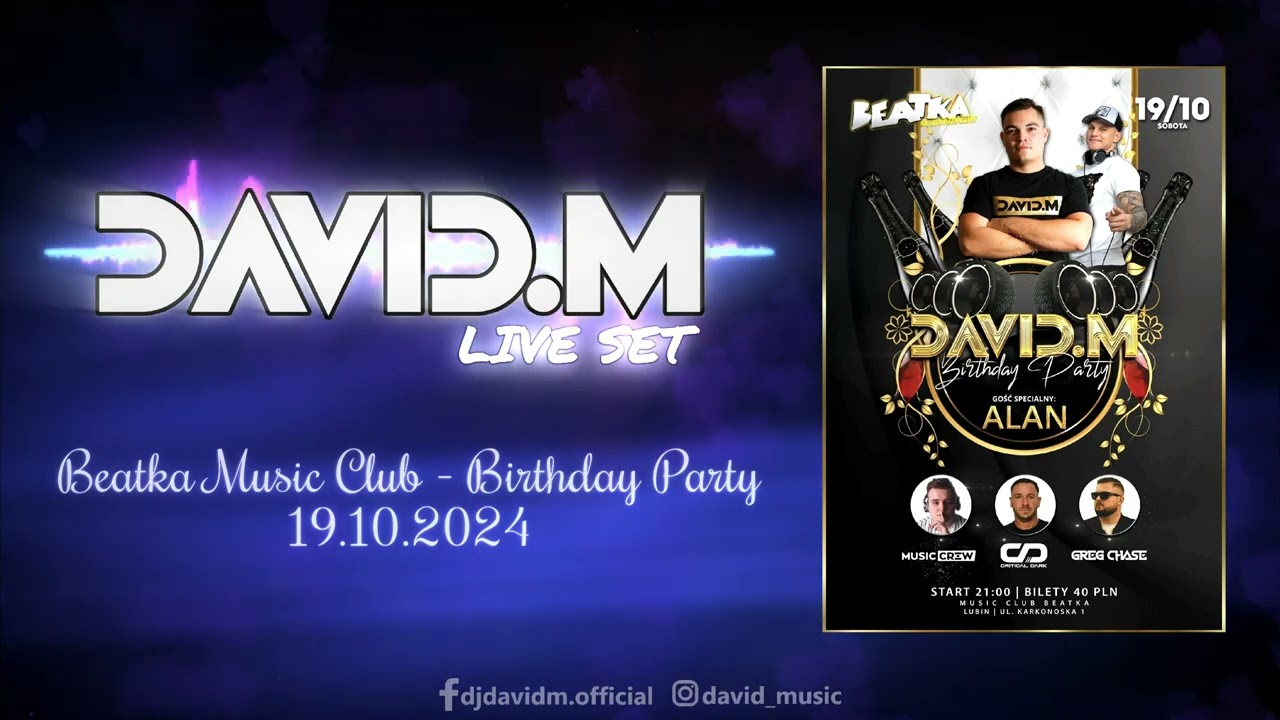 DAVID.M - Live Set - Beatka Music Club - Birthday Party 19.10.2024