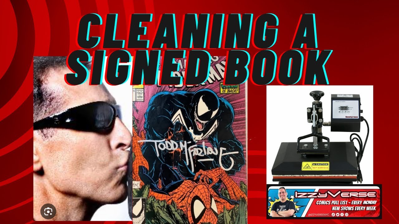 Best techniques how to clean and press a signed comic book
