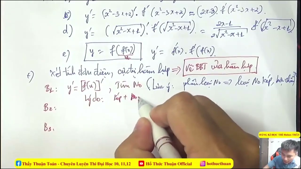 [ LIVE 2K5]- ĐƠN ĐIỆU HÀM HỢP CHẮC CHẮN THI DẠNG 7+ 8