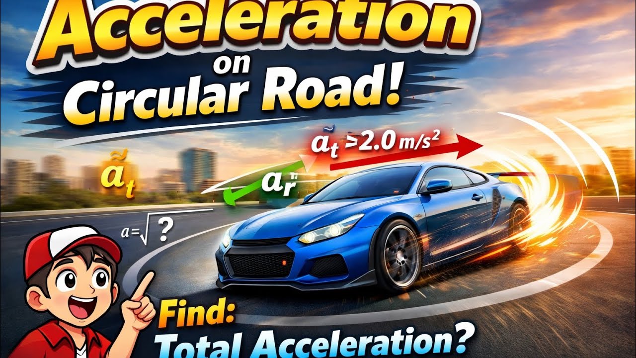 📘 Acceleration on a Circular Road | Class 11 Physics | Circular Motion