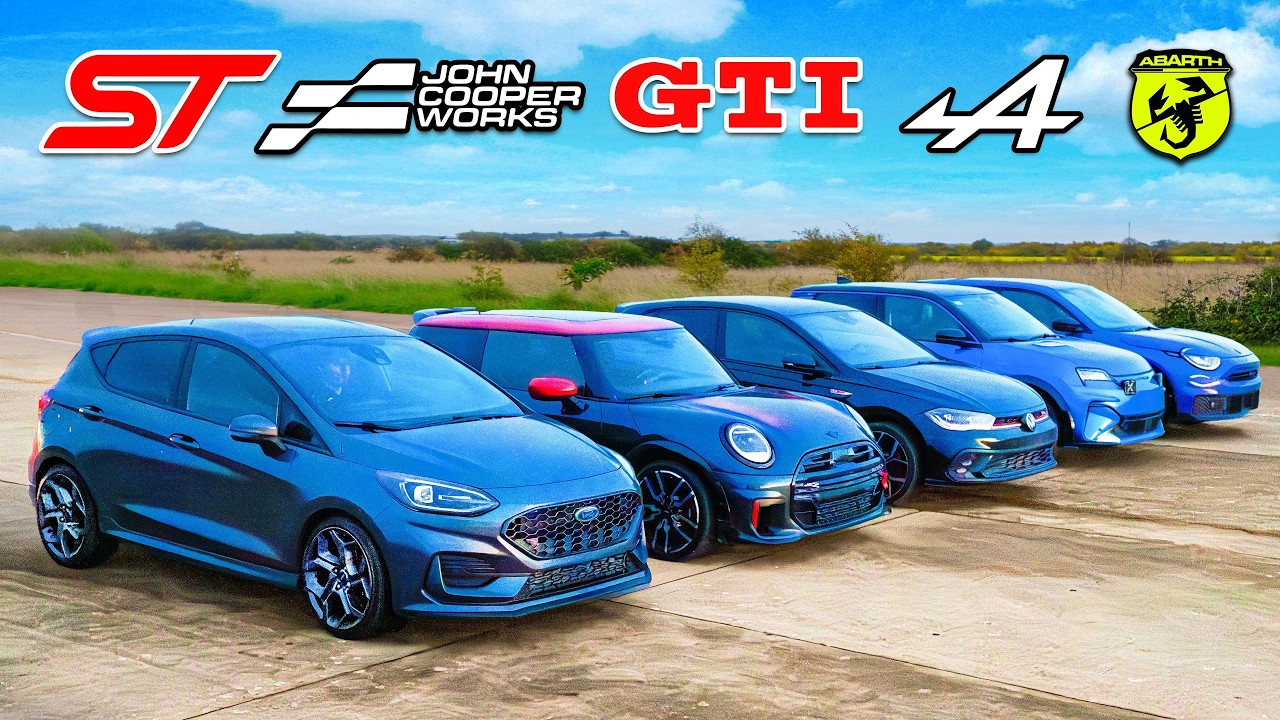ARRANCONES HOT HATCH Definitivos: Ford vs VW vs MINI vs Alpine vs Abarth