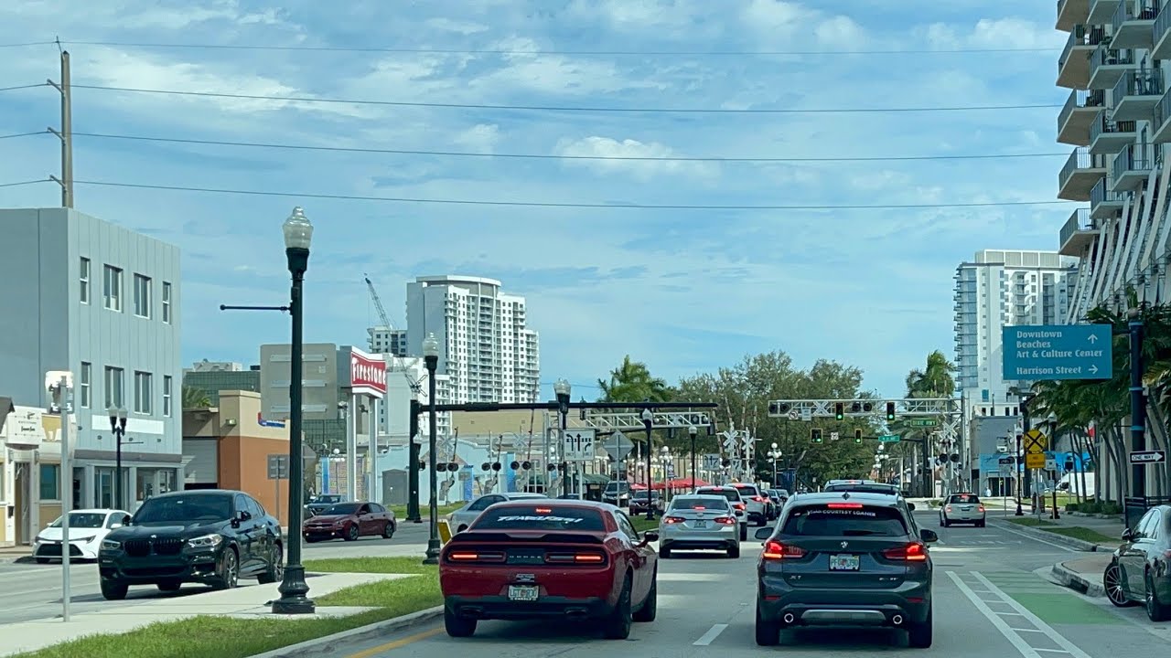 🌴Driving Downtown Hollywood Florida 🌴