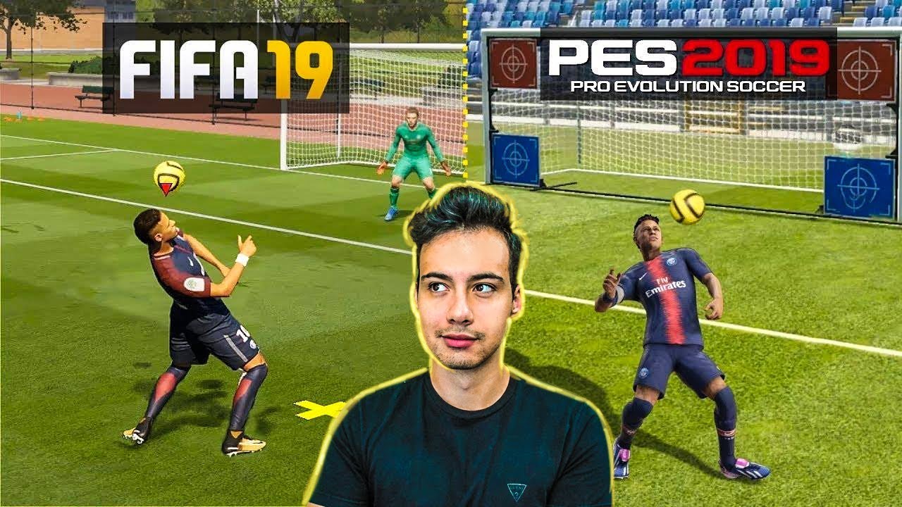 FIFA 19 vs PES 19 : COMPARAÇÃO DE SKILLS! *Qual o melhor?*