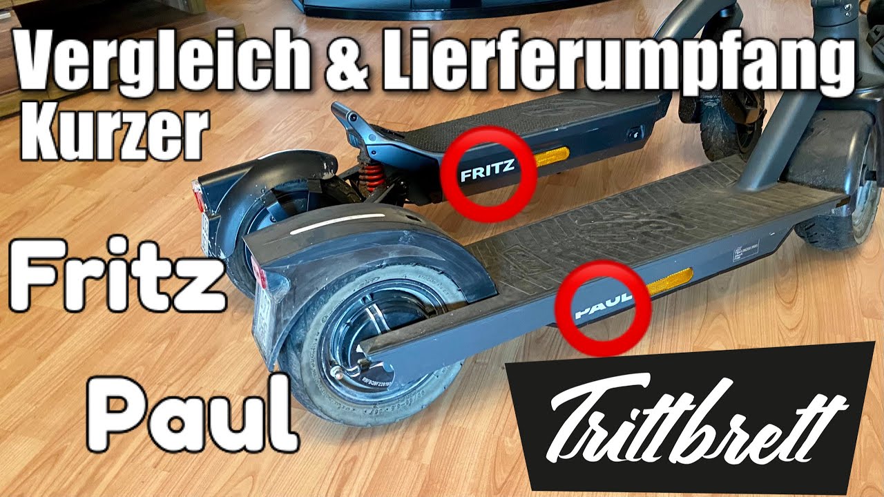 Trittbrett Fritz E Scooter Erster Eindruck - Lieferumfang - Vergleich mit Trittbrett Paul Touring 🔋