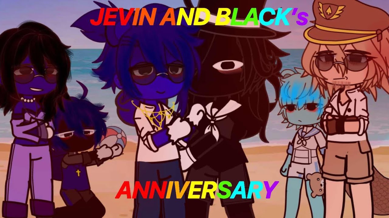 Jevin and black's anniversary|2K special!| Black x jevin|Sprunki gacha|Part 1/2|No hate pls|