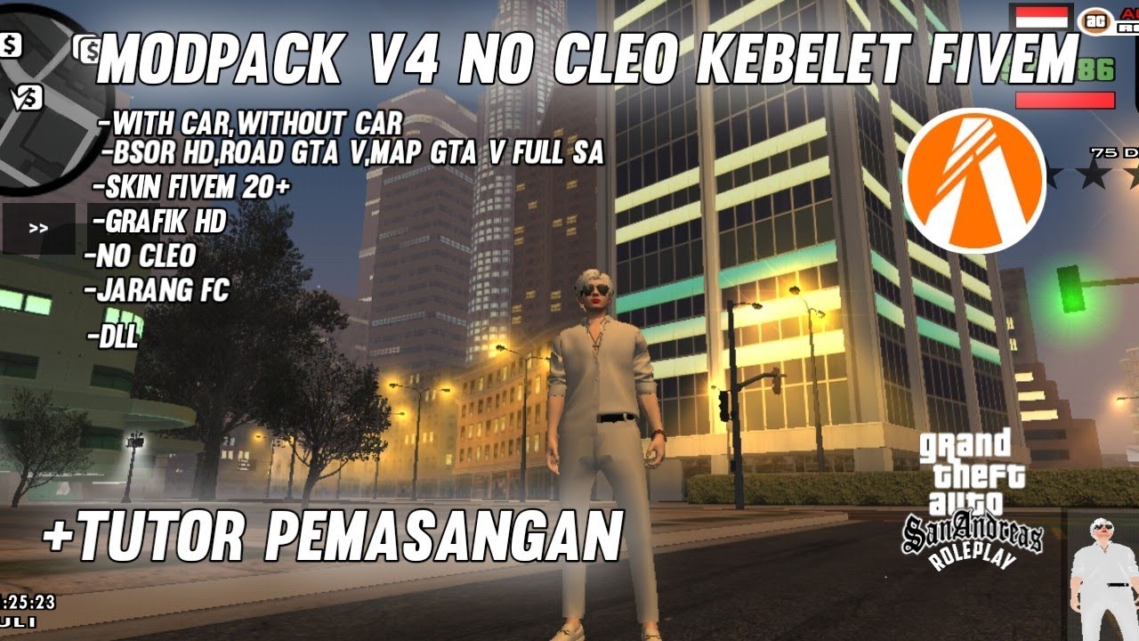 MODPACK V4 NO CLEO STYLE FIVEM GTA SAMP ANDROID