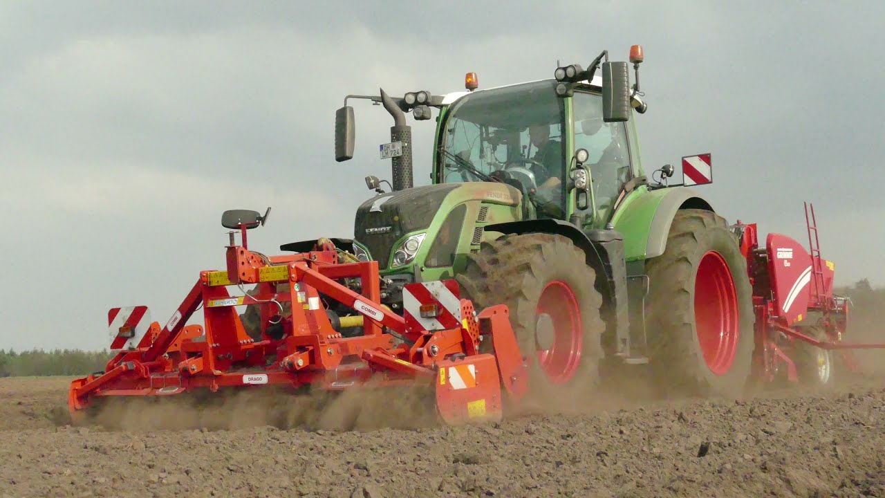 Mehrholz Lohnunternehmen/ Kartoffeln Legen 2021mit  FENDT Vario 724 & Massey Ferguson 7480 GoPro /4K