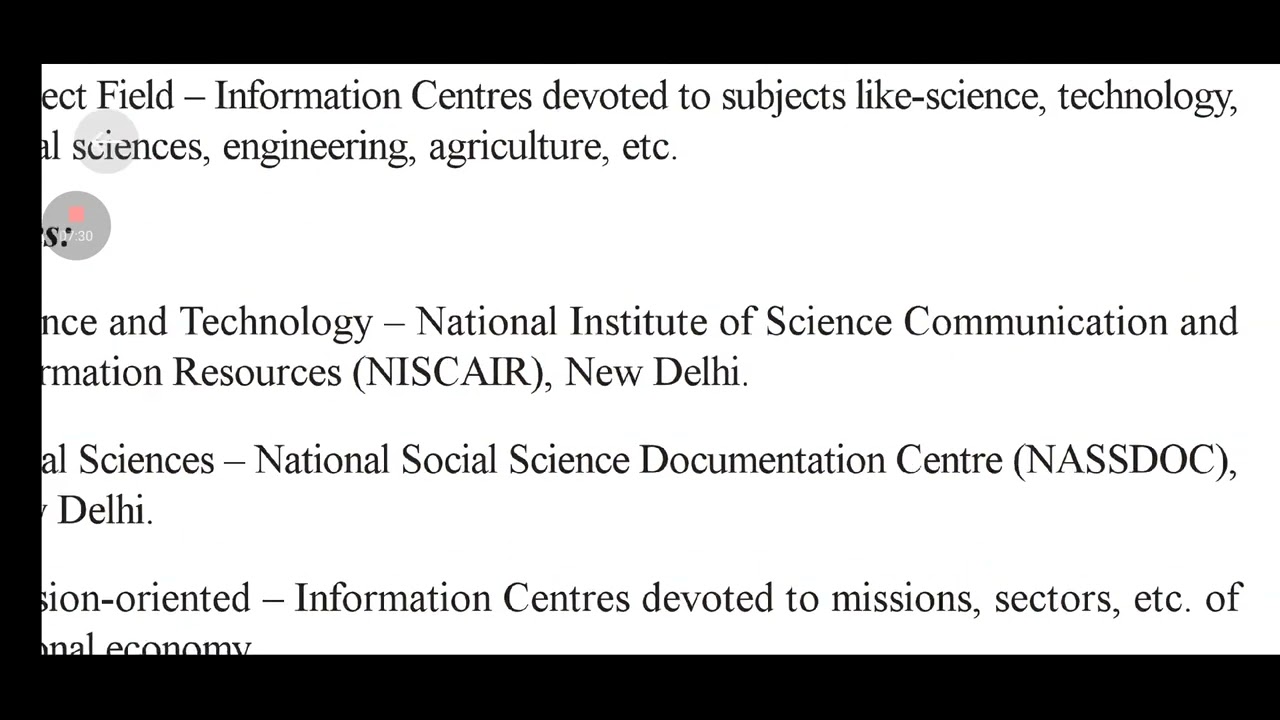 Information centre definition types and many things mlii 101