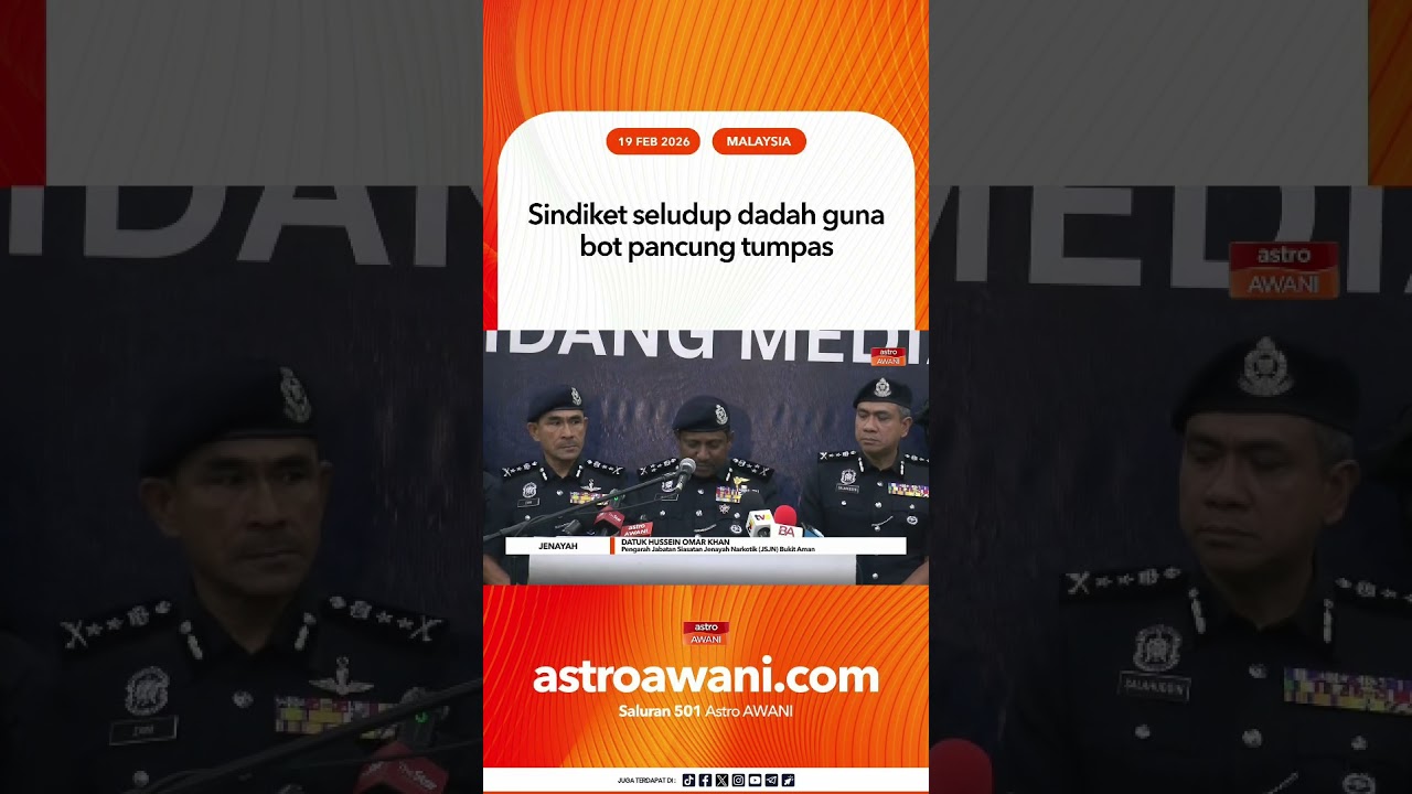 Sindiket seludup dadah guna bot pancung tumpas
