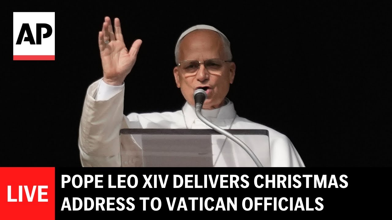 LIVE: Pope Leo XIV delivers annual Christmas address to Vatican officials