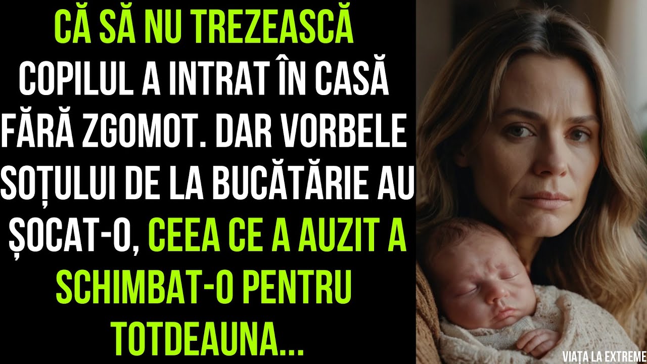 A intrat în casă fără zgomot. Dar vorbele soțului de la bucătărie au șocat-o, ceea ce a auzit a...