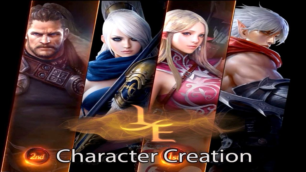 Lineage Eternal Twilight Resistance - 1st CBT Login Screen vs Character Creation All Class
