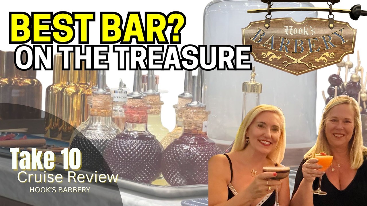 Обзор парикмахерской Disney Treasure Hooks Barbery, стрижка бороды, уход за собой и посещение бар...