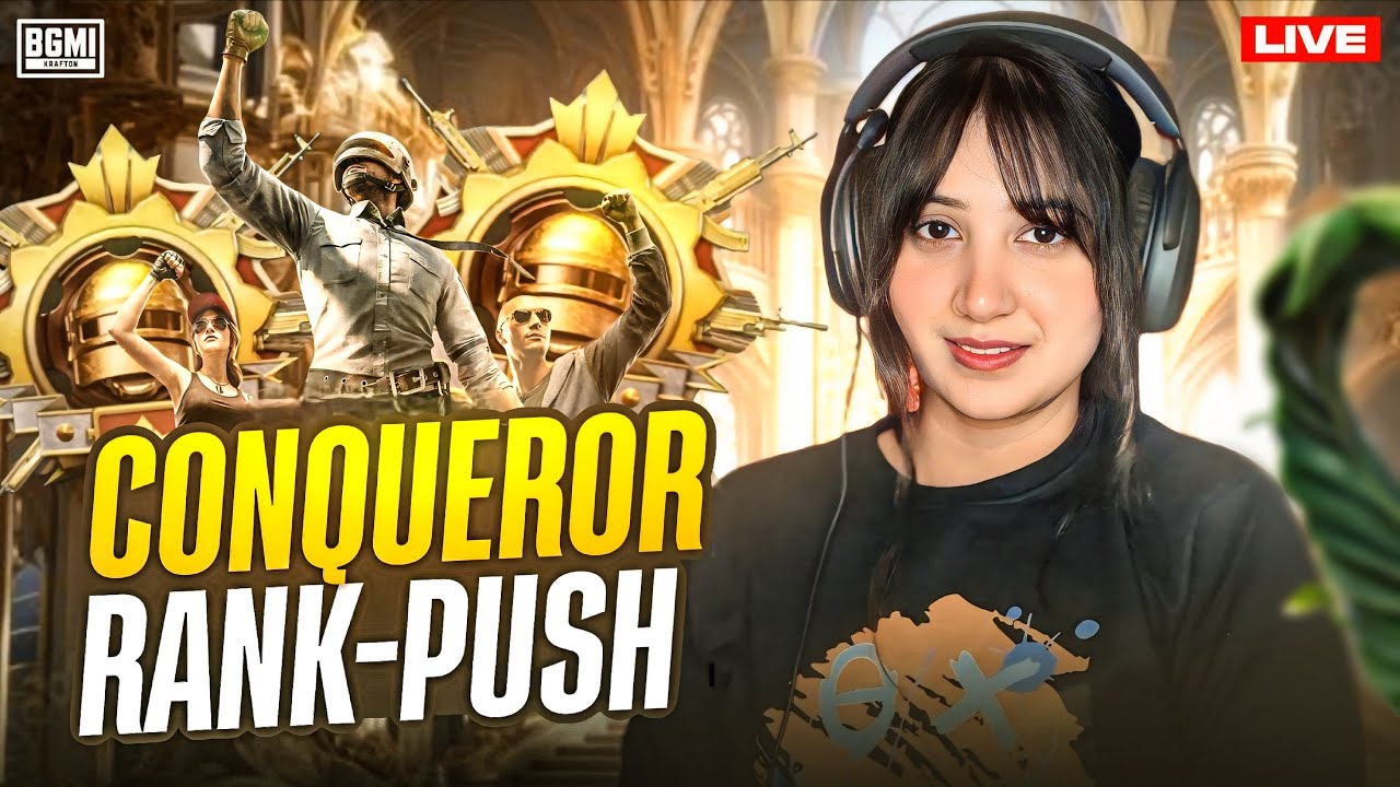 ROAD TO CONQUEROR | 1.5 lakh CHALLENGE | KhushiYT IS LIVE (DAY 8) #bgmilive #bgmi #girlgamer