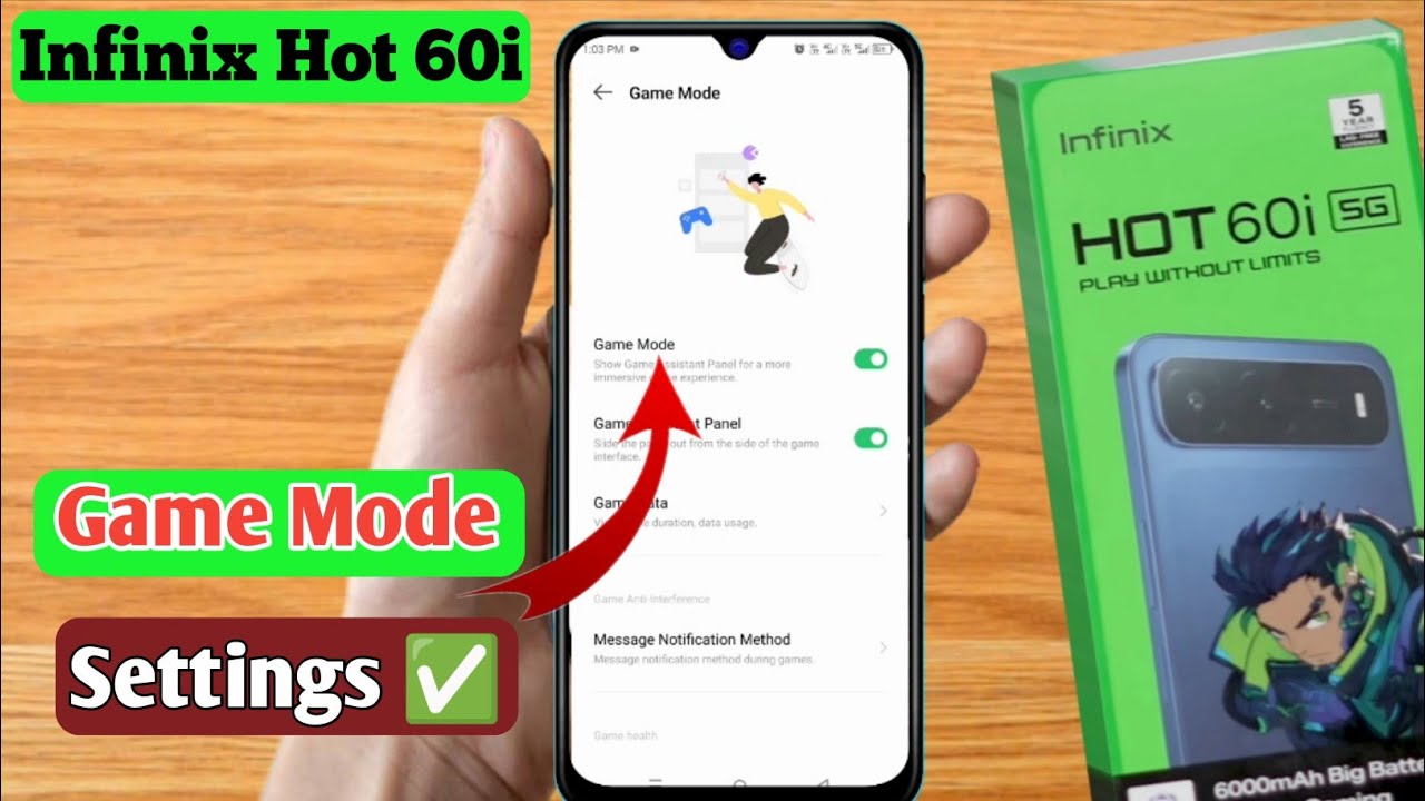 infinix hot 60i ultra game mode, infinix hot 60i ultra game mode settings, infinix hot 60i ultra