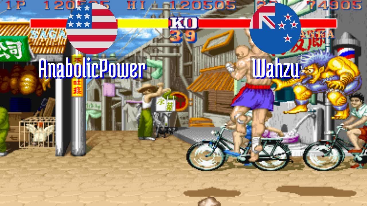 FT3 @sf2hf: AnabolicPower (US) vs Wahzu (NZ) [Street Fighter II Hyper Fighting Fightcade] Mar 18