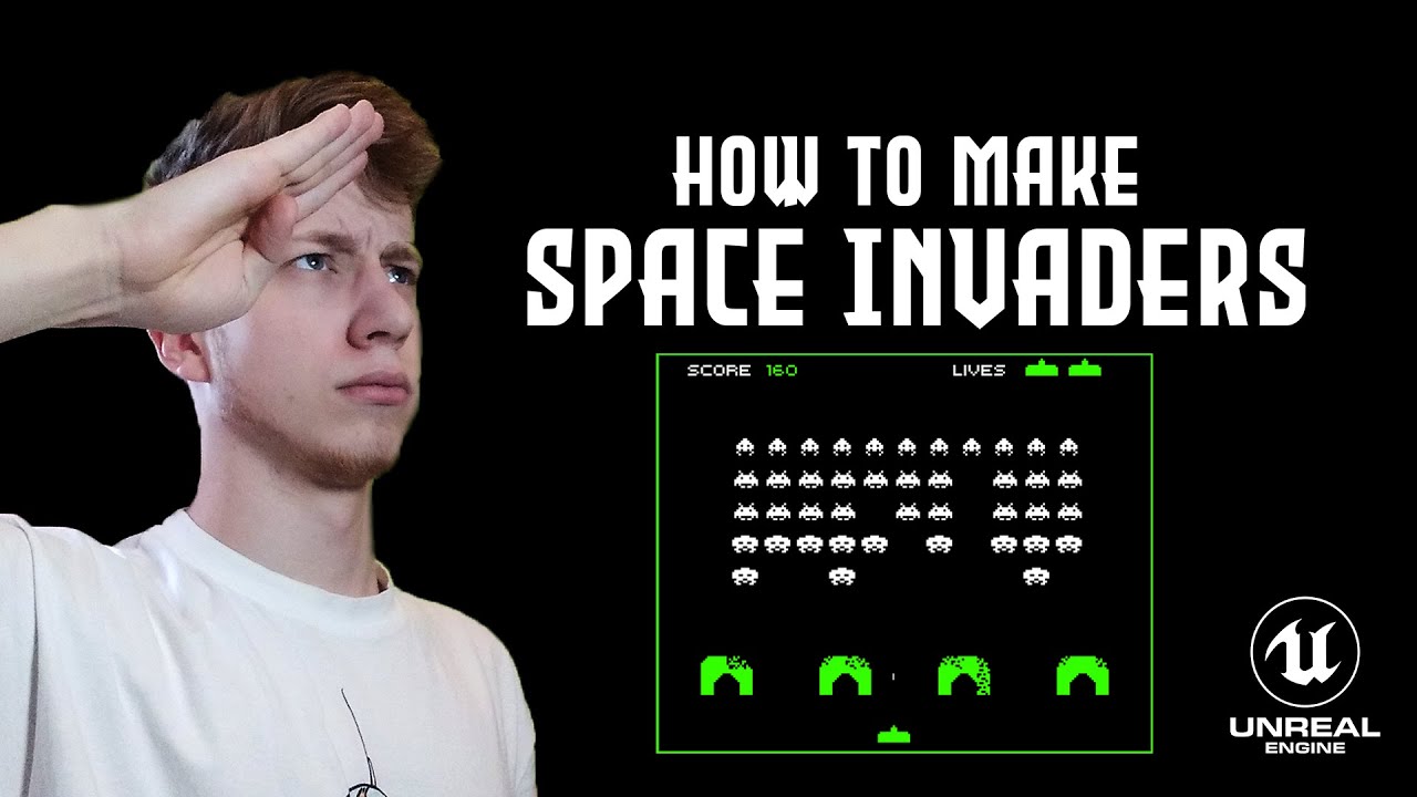 Space Invaders Unreal Engine 4 tutorial for beginners (UE4 tutorial) Video game development