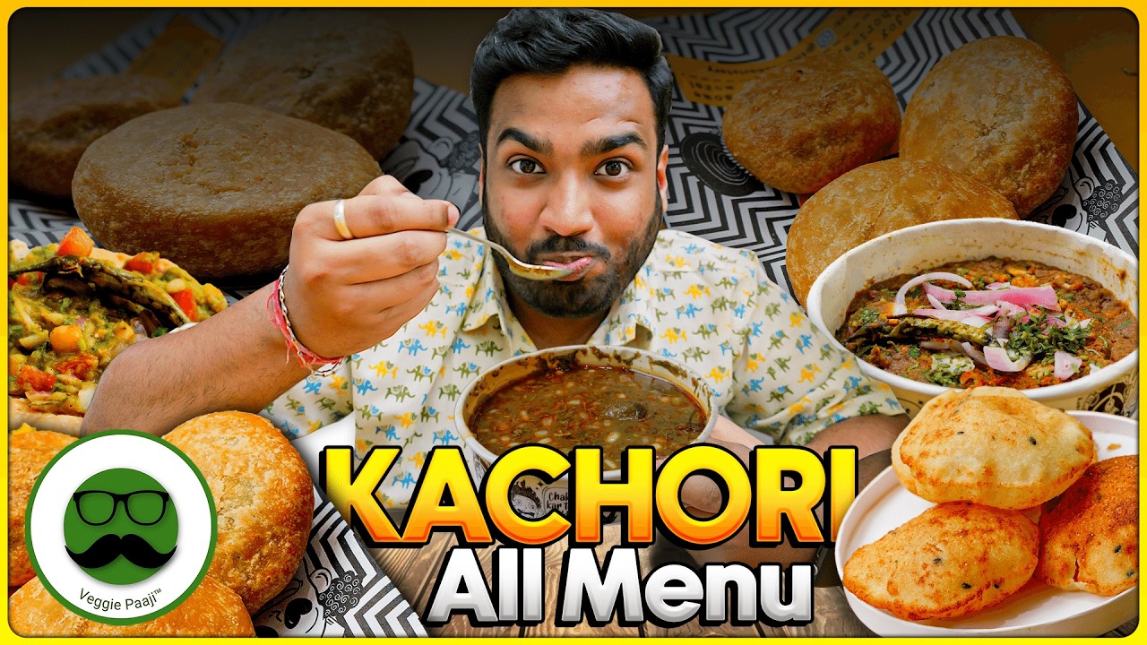 Eating All Menu Kachori Story | 10 Unique Kachori | Veggie Paaji
