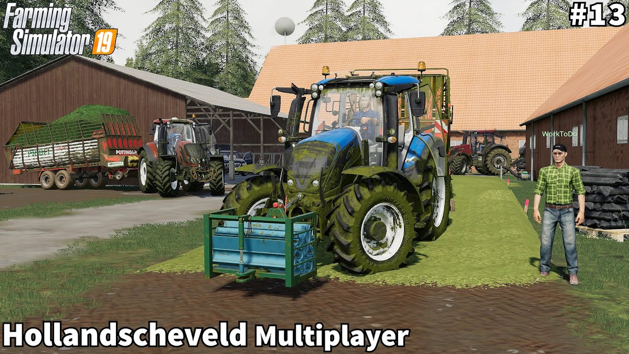 New Sheep Farm, GrassSilage, Round Alfalfa Hay Bales│Hollandscheveld│FS 19│Timelapse #13