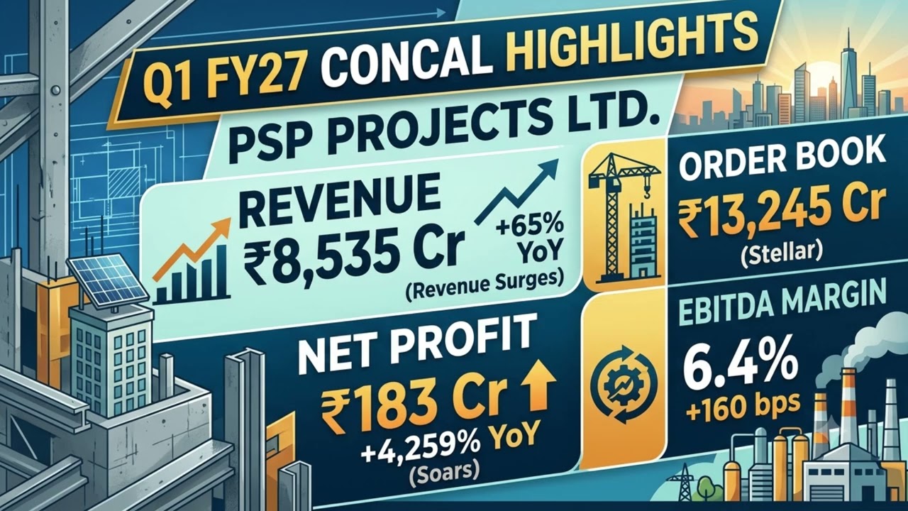 PSP Projects Ltd. Earning presentation conference call Q1FY27 ( Concall )