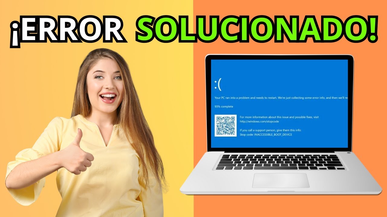 REPARA el ERROR de Pantalla Azul INACCESSIBLE BOOT DEVICE en WINDOWS
