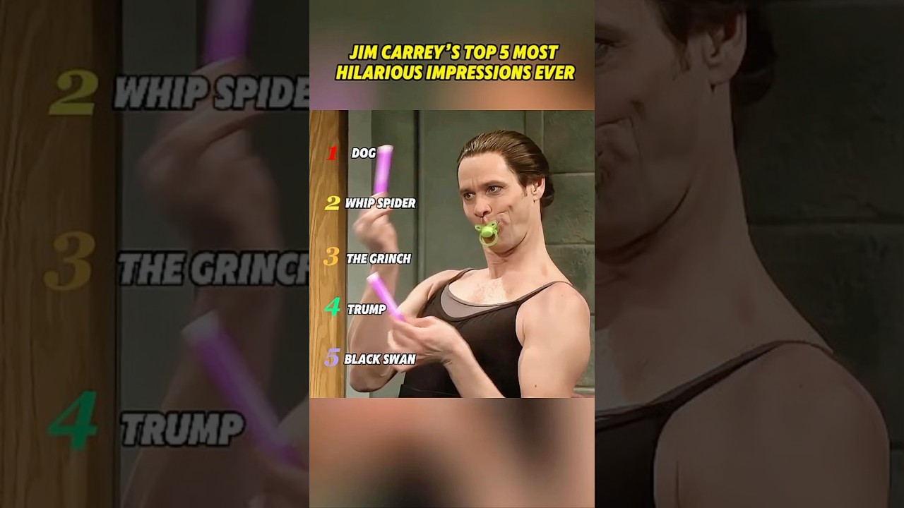 Jim Carrey&rsquo;s Top 5 Most Hilarious Impressions Ever #celebrity #trending #youtube #usa