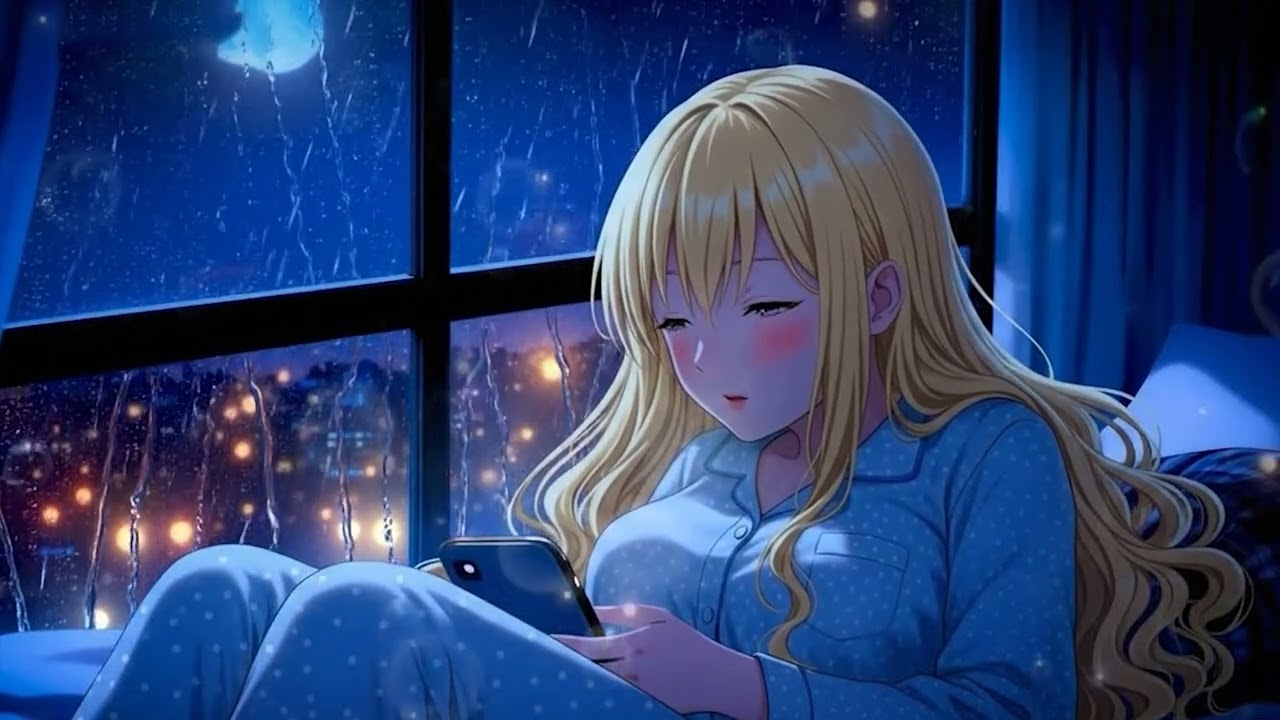 Insomnia Relief Music – Calm Piano and Soft Night Rain for Nervous System Relaxation and Sleep