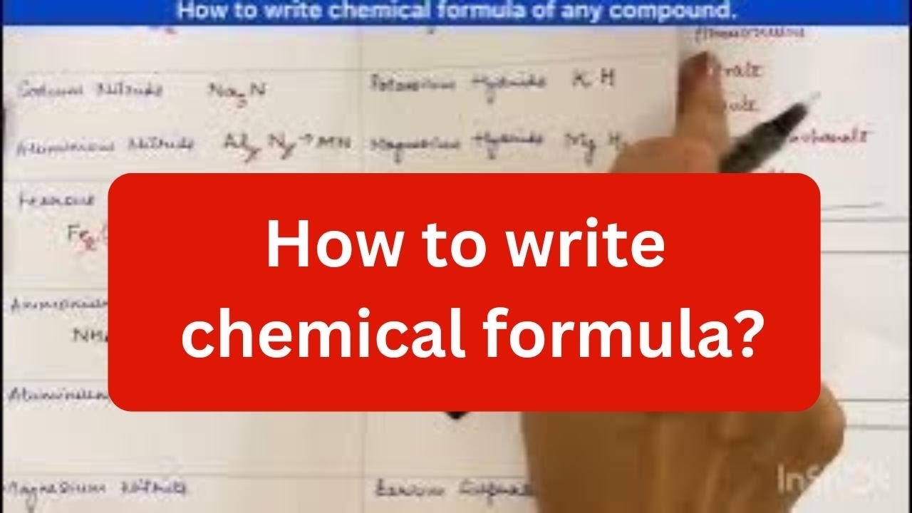 How to write chemical formula? #easy #class9 #cbse #ncert #chemicalformula
