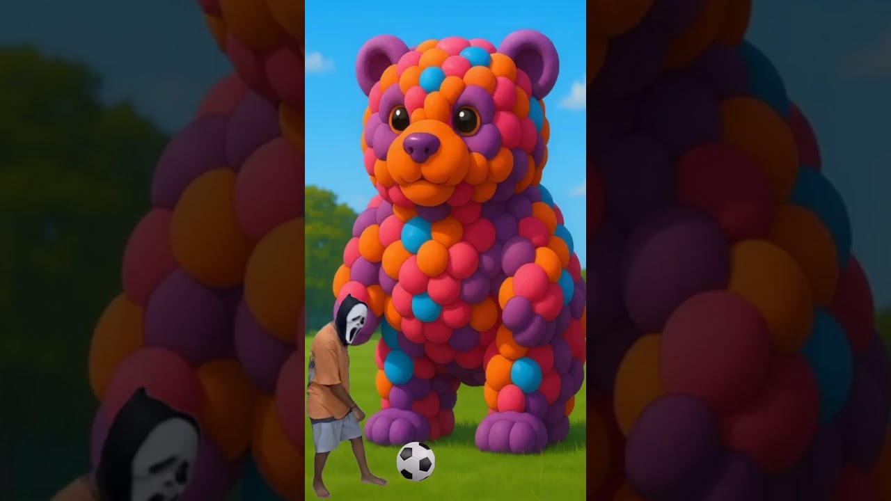 The mascot vibrato assistant Bear placed on the football field is popular, co-produced, and creative