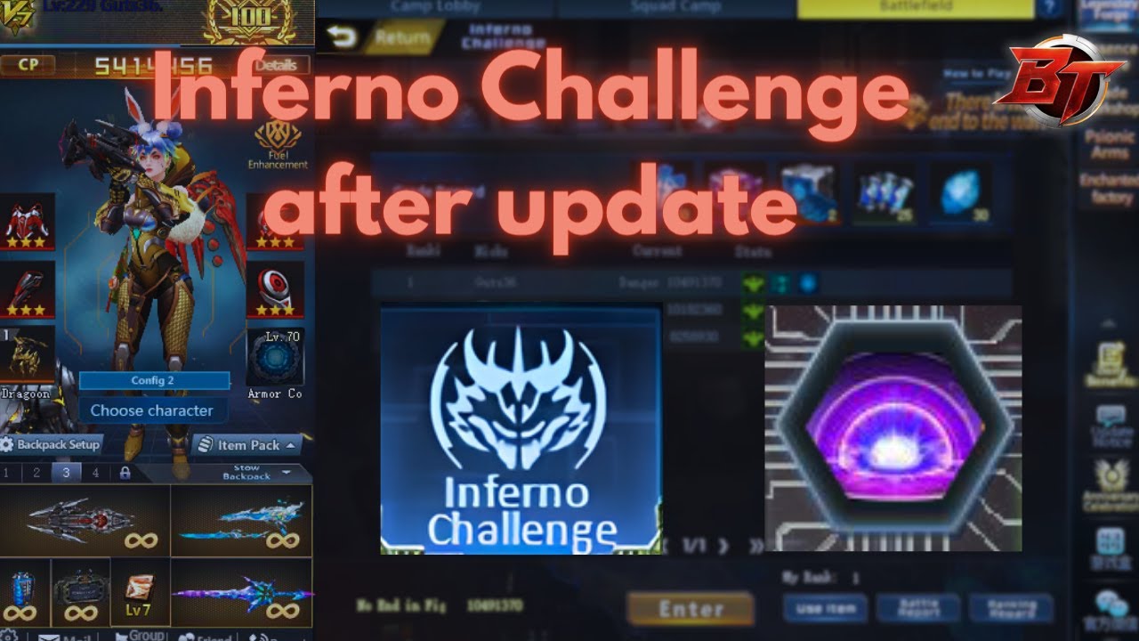Battle Teams NA - Inferno Challenge on new update (MORE INSANE)